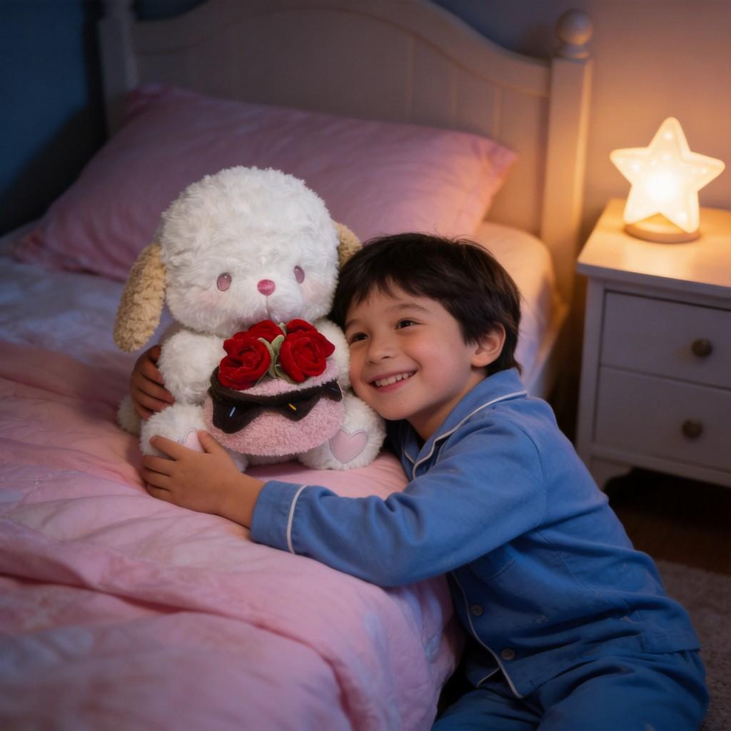 Cute Dog Plush Toy For Valentines Day Gift For Her And Him With Soft Pp Cotton