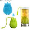 Silicone World Owl Tea Strainer Tea Bags Food Grade Silicone Leaf Tea Infuser Filter Diffuser Tea Filter Tool Teacup Accessories
