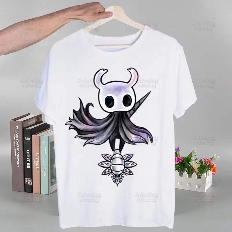 Hollow Knight T Shirt Fashion Print Tshirt Summer Women Novelty Short Sleeve Game Cartoon Men T-shirt Women Funny Tops