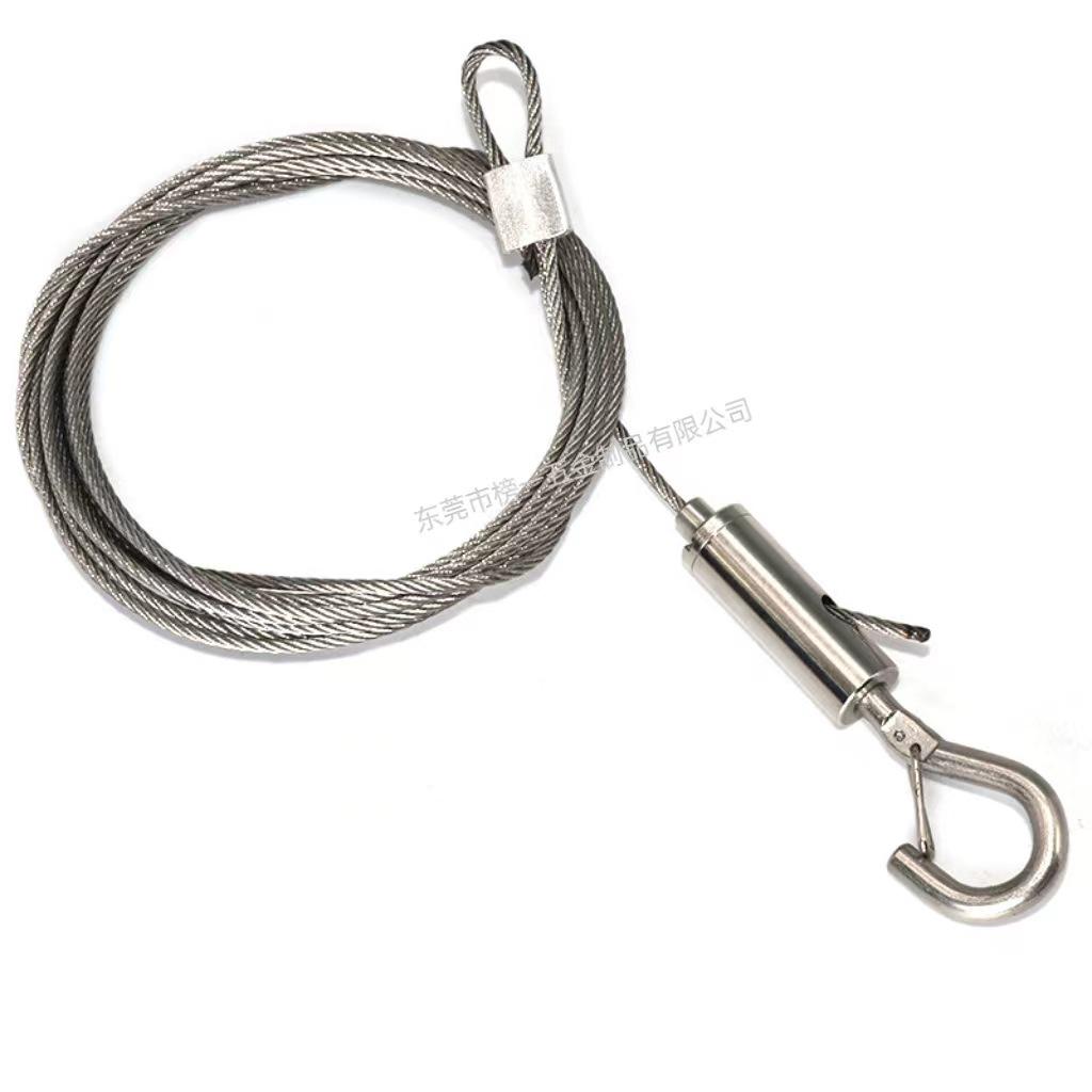 Adjustable Steel Wire Rope with Hook for Sound Insulation Panels and Ceiling Chandeliers