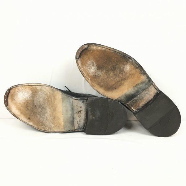 FLORSHEIM Imperial Kenmoor Long Wingtip Black Size 9.5D / 27.0-27.5cm Vintage(USED)