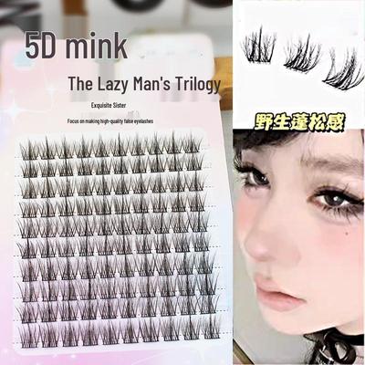 Exquisite Niu 5D Mink Fluffy Trilogy False Eyelashes – Large, Luxurious Faux Mink Clusters for a Natural, Voluminous Look