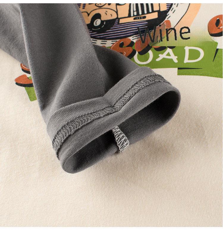 27kids Koreanischer Stil Jungen Langarm Herbst T-Shirt