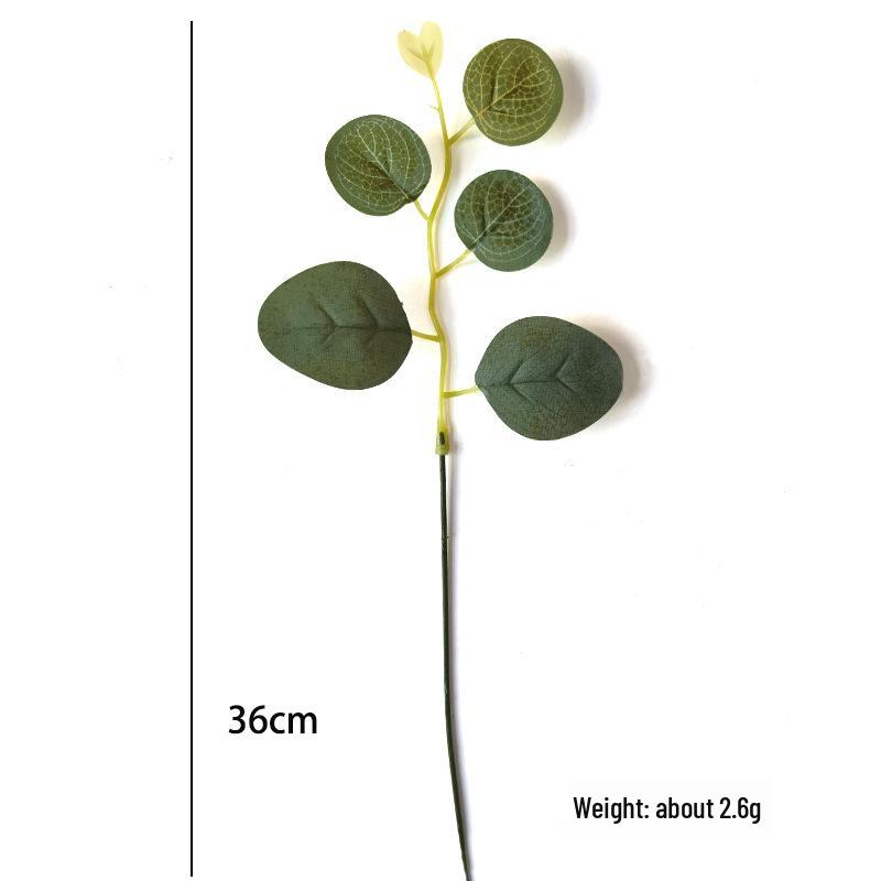 Artificial Eucalyptus Silver Dollar Stems - Decorative Greenery & Simulation Leaves