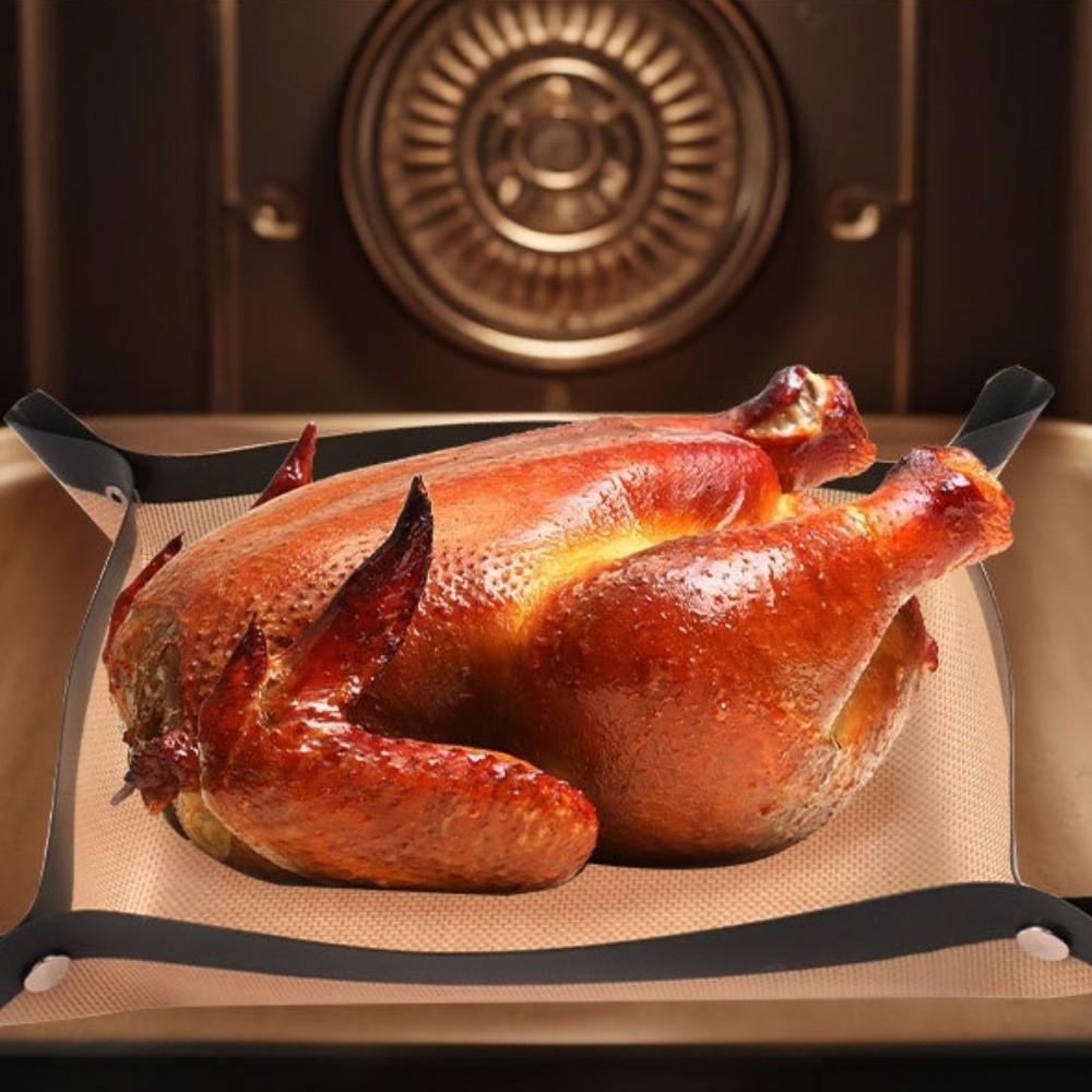 Silikonowa Blacha do Piekarnika Nieprzywierająca Wielokrotnego Użytku Mata do Pieczenia Makaroników i Ptysiów Zatrzaskiwana Mata do Pieczenia Ciasto