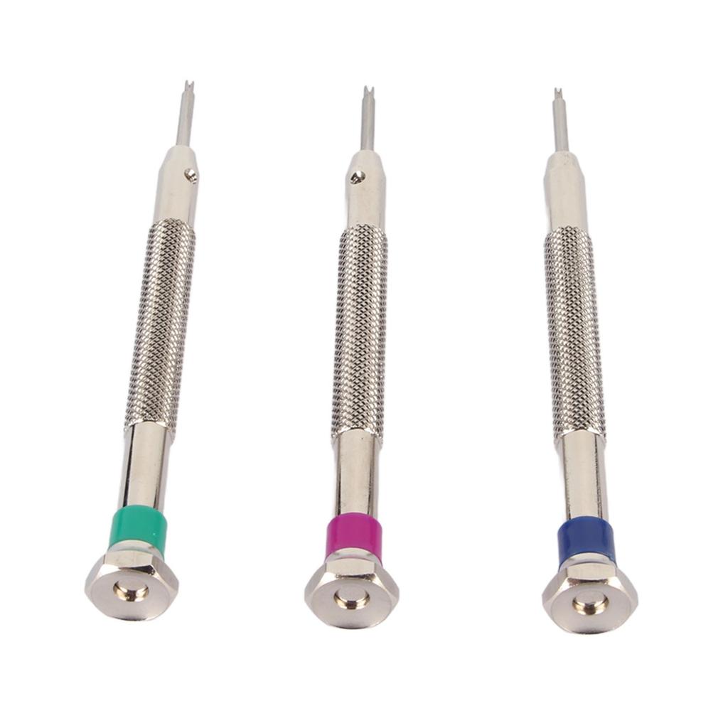 3pcs Watch Spring Remover Tool Stainless Steel Mixed Size Watch Movement Repairing Tool