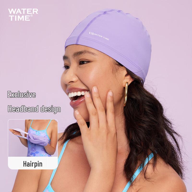 WATERTIME Unisex Wasserdichte Badekappe für langes Haar