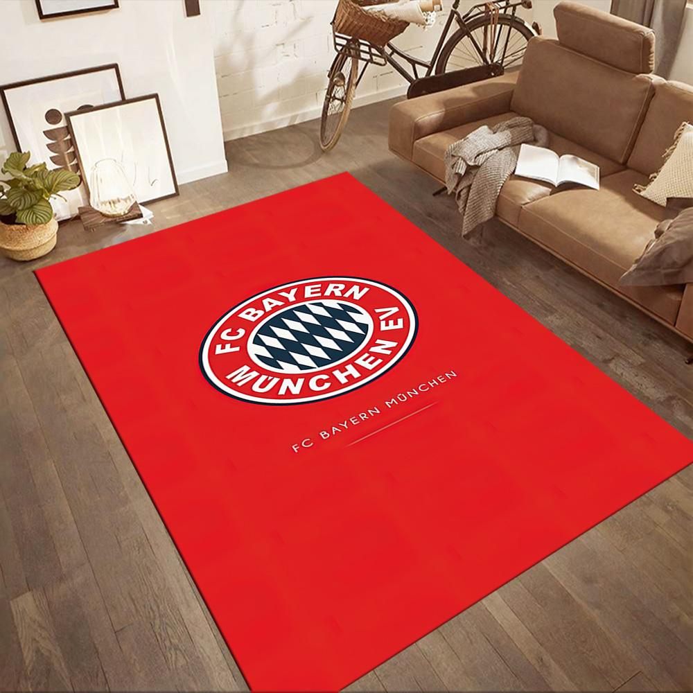 FC Bayern München Fußmatte Geeignet für Eingangsbereich Esszimmer Küche Spielzimmer Rutschfester Teppich Büros dekorieren Am besten für Weihnachten