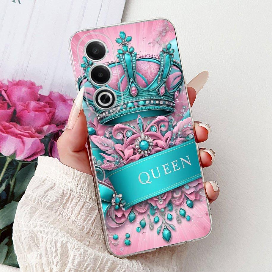 For OPPO K12x A80 Case 2024 New Fashion Love Heart Soft Silicone Back Cover For OPPO A3 Pro 5G CPH2639 A 80 K 12x CPH2667 Bumper