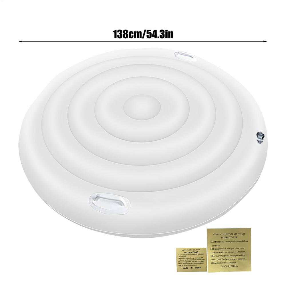 

Inflatable Hot Tub Cover Energy Saving Round Hot Tub Lid Spa Pool Windproof Rain Overflow Thermal Cover Hot Tub Windproof Cover