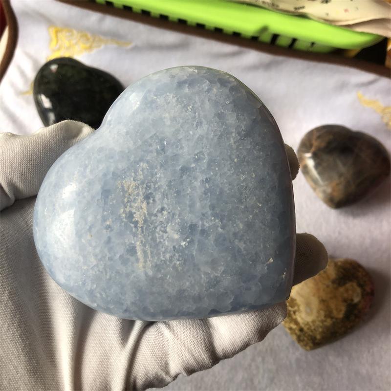 1.7kg Heart Shaped Love Stones Mixed Color Healing Crystal Stone Hearts