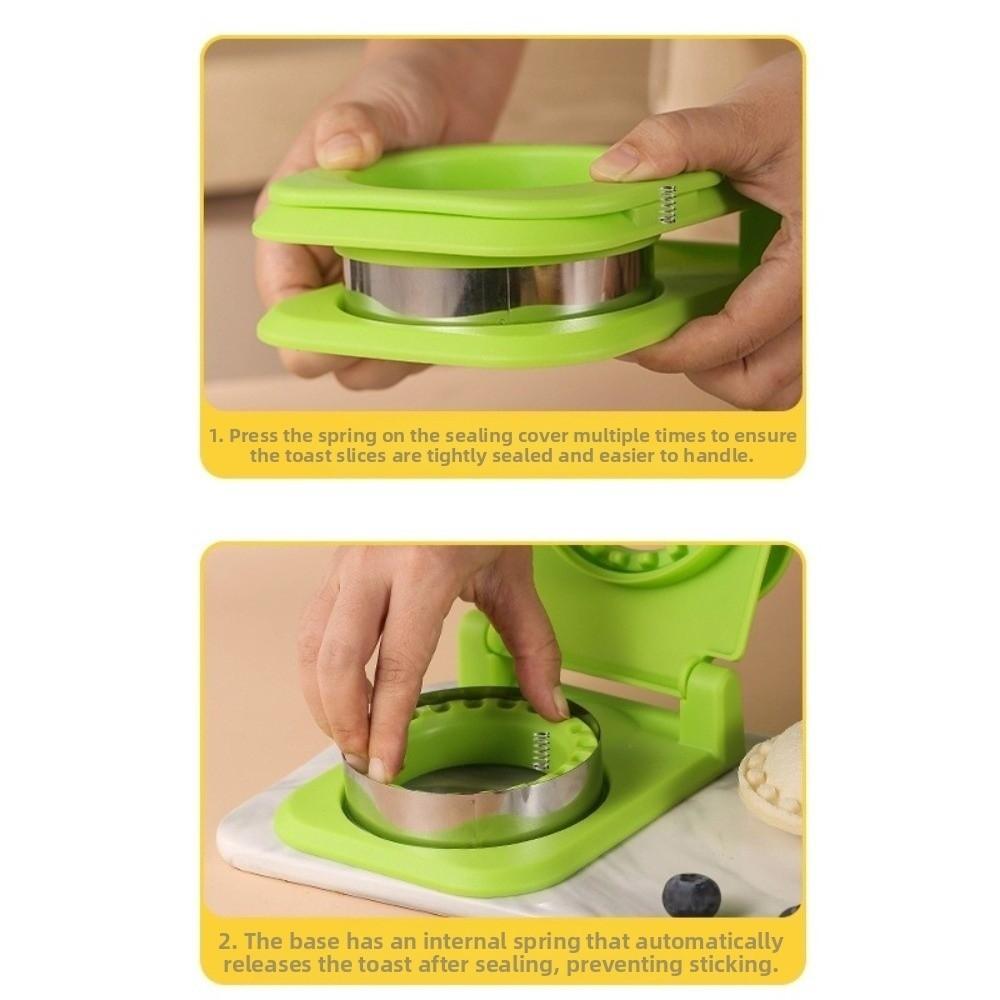 Sealer Flip Toast Bread Mold Spring Press Cookie Cutter New Sandwich Mold Kitchen Baking