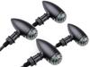 Szmsmy Universal Bullet Turn Signal American Customized To Bullet Bullet Mold (Matte Black, 4pcs)