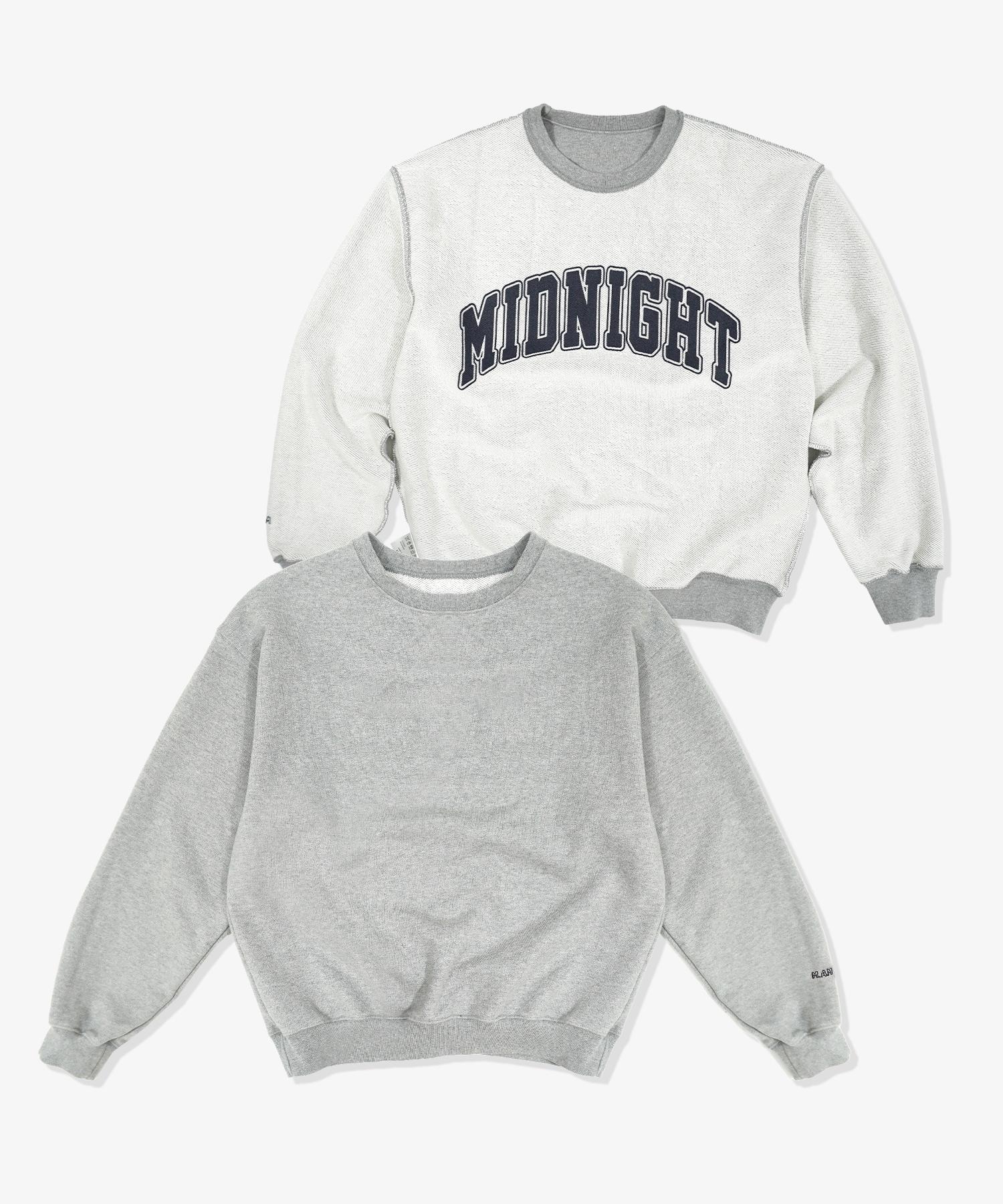 Реверсивная толстовка Midnight 12 Am - Меланж 2