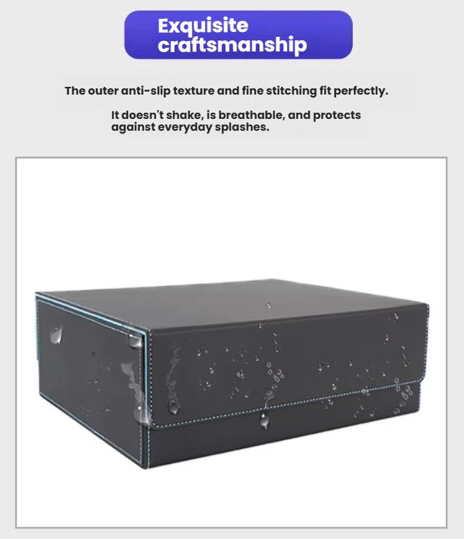 Patented Design BNT Three-Row Windowed Pu Leather Eco-Friendly Game Card Storage Box Single Sleeve 1360+ for Board Game