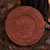 Nordic Rampage Wooden Small Round Shield Handmade Functional Woodcut Costume Reenactment Norse Viking Warrior Crest Shield