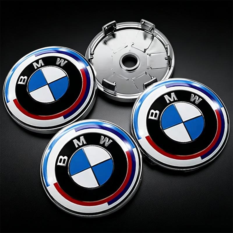 68/56mm 4Pcs Wheel Center Cover Wheel Hub Center Integrated Cover Badge For BMW 50TH E36 E60 E46 E90 E39 F30 E70 F20 X5 E53 G30 JK4