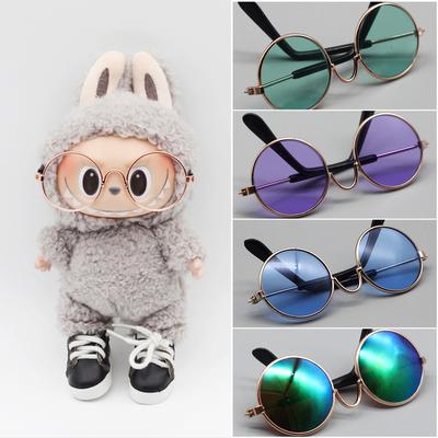 For Labubu Glasses 7-8cm Cute Plastic Glasses for 17cm Labubu Macaron and BJD Dolls Toy Glasses Accessories