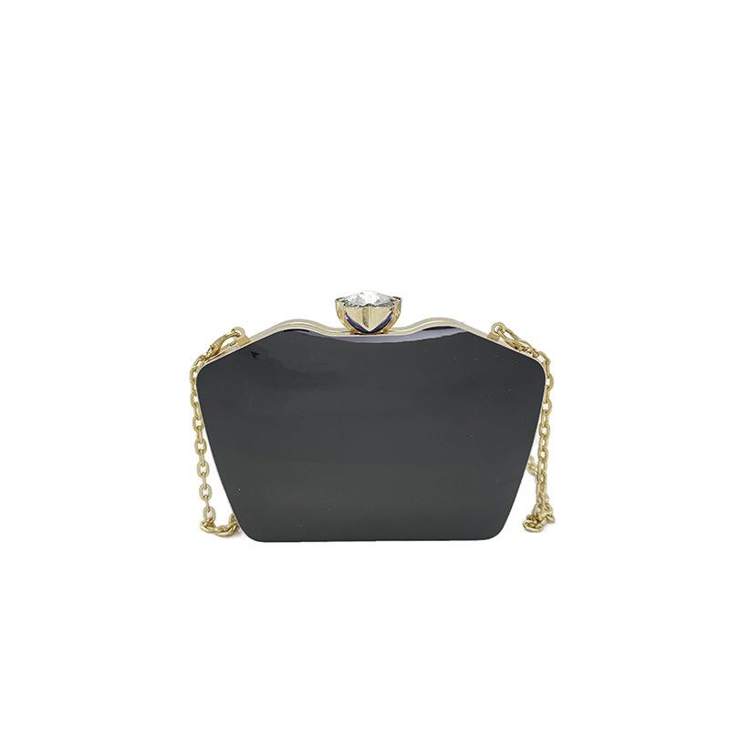 Fashion Niche Acrylic Bag 2025 New European and American Candy Color Glossy Shoulder Chain Women's Box Bag Tide