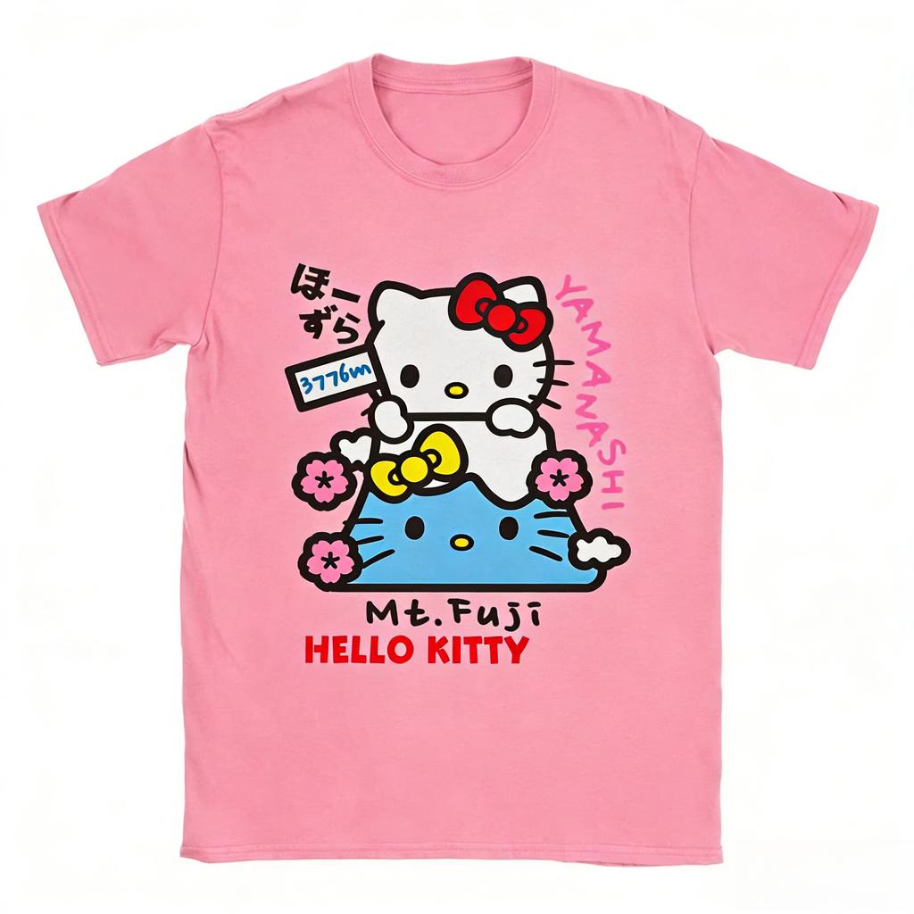 2026 new Hello Kitty Tee soft cotton short sleeve crew neck cute print lightweight summer top for Women daily casual wear