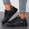 Women's Minimalist Low-Top Sneakers - Sparkling Strap Lace-Up Shoes, Round Toe Comfortable Casual & Dressy Outfits - Soft & Cushioned Sole