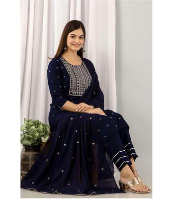 Women's Designer Rayon Suit Set and Dupatta Set Indian Beautiful Bollywood Party Wear Kurti
