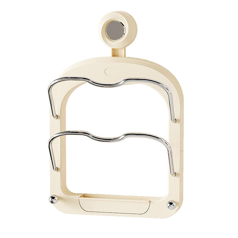 Kitchen Organizer Rack Wall Hanging Pot Lid Drain Rack No Punching Kitchen Pan Cover Cutting Board Organizer Holder