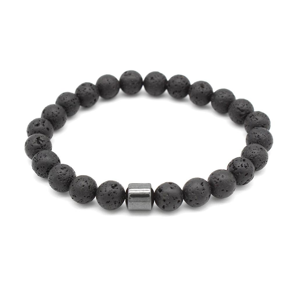 Tigeraugen Natursteinperlen Handarbeit Männer Magnetische Hämatit Accessoire Armbänder für Freund Vater Geschenk