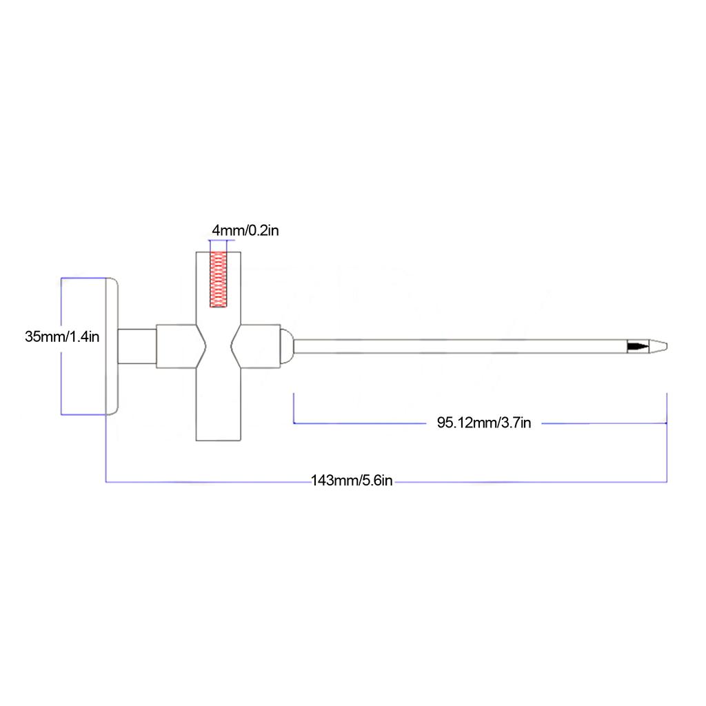 J.30022 Puncture Test Clip with 4mm Banana     Repairing Testing Tool for Multimeter
