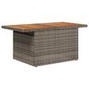 Garden Sofa Set with Storage 8 Pcs Grey Poly Rattan