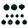 48Pcs Shatterproof Christmas Baubles Velvety Ball Hanging Ornament Christmas Tree Decoration For Wreath Mantels Window