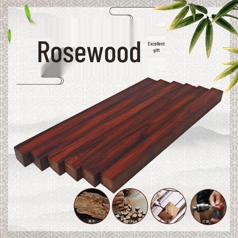 Red Sandalwood DIY Wood Carving Suona Erhu Rod Hairpin Ornament Wenwan Bracelet.