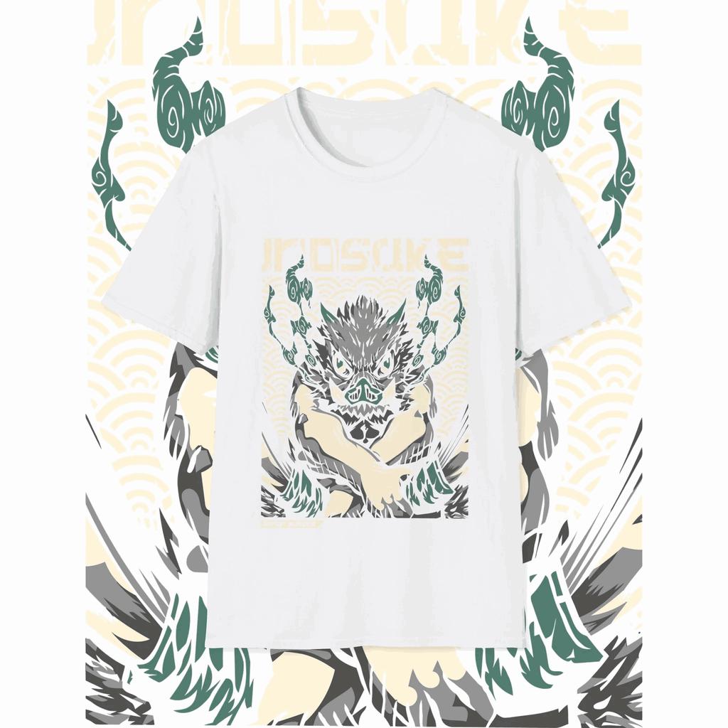 Hot Sale Anime Demon Slayer Hashibira Inosuke Graphic Print T-shirt Men Women Summer New Tee Streetwear Y2K Harajuku Fashion Loose Casual Oversize Top