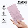 For iPhone 16 Pro Max Case RFID Blocking Kitten Pattern TPU+PU Leather Phone Cover