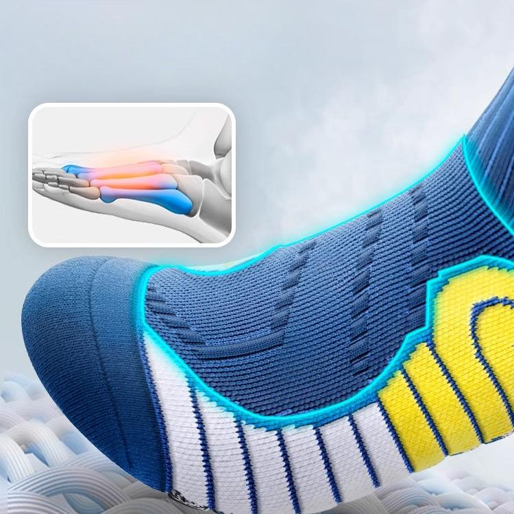 Socks, Men's, Towel Bottom, Mid Length Socks, Professional Sports Socks, Teenagers, Basketball Running, Sweat Absorbing and Anti Slip