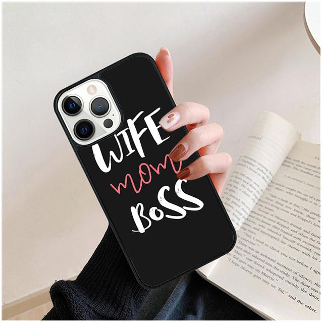Wife Mom Boss Mum TPU Coque Shell For iPhone 17 Air 15 16 Pro Max 14 13 12 11 Pro Max Plus Phone Case Cover