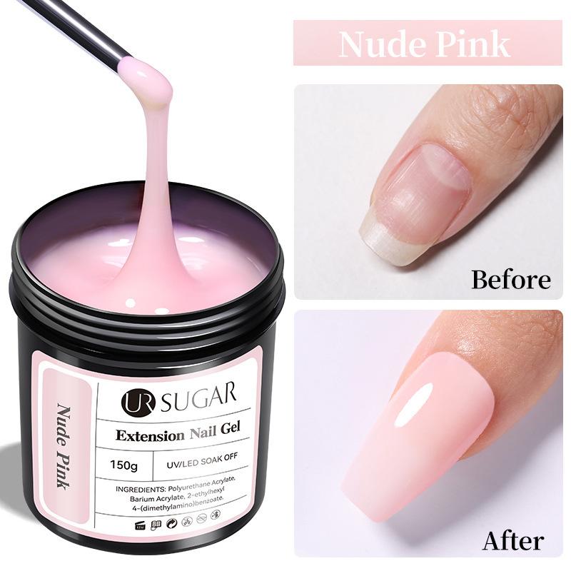 UR SUGAR Quick Nail Extension Gel 150g Großes Nachfüllflüssigkeit für Nagelkunst – Stark Langlebig Einfach anzuwenden