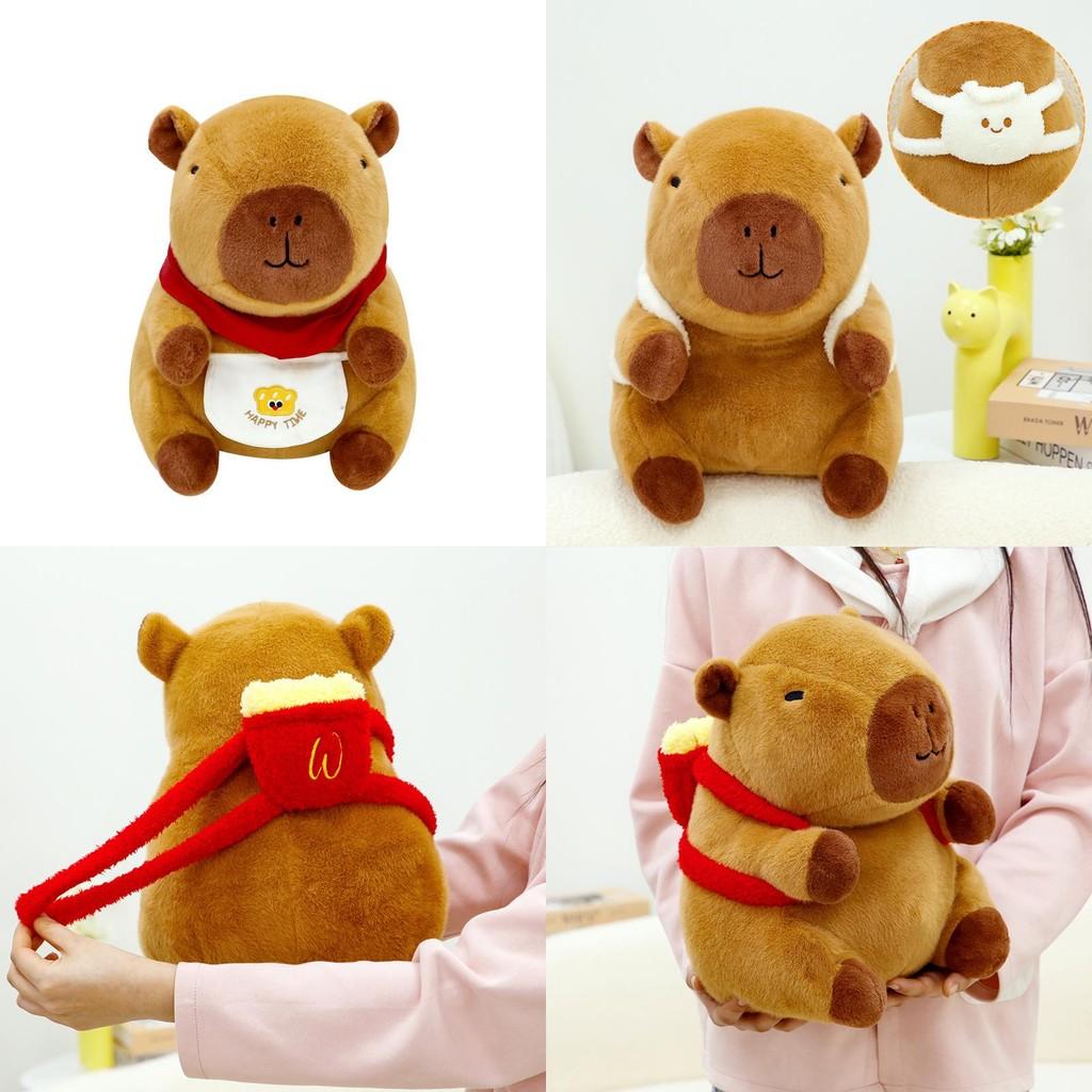 Toy Capybara Plush With French Fries Pp Cotton Stuffed Animal Gift Kids For