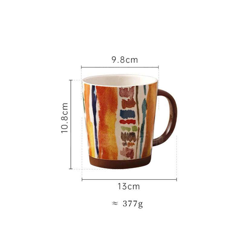 Ceramic Retro Coffee Mug Water Mug Tea Cup Individual Creativity Milk Mug Office Tea Cup Home Milk Cup