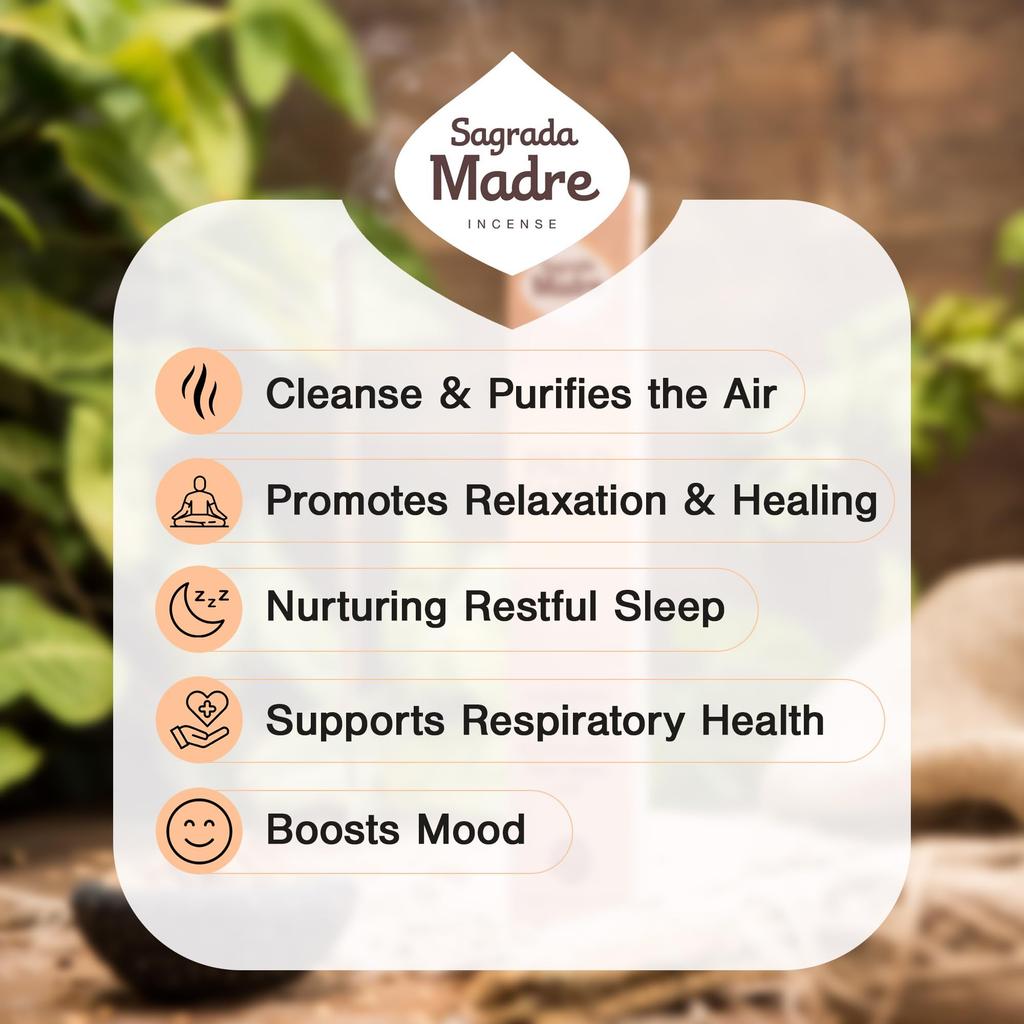 Sagrada Madre Palo Santo Incense, 8 Sticks, Champa #23024