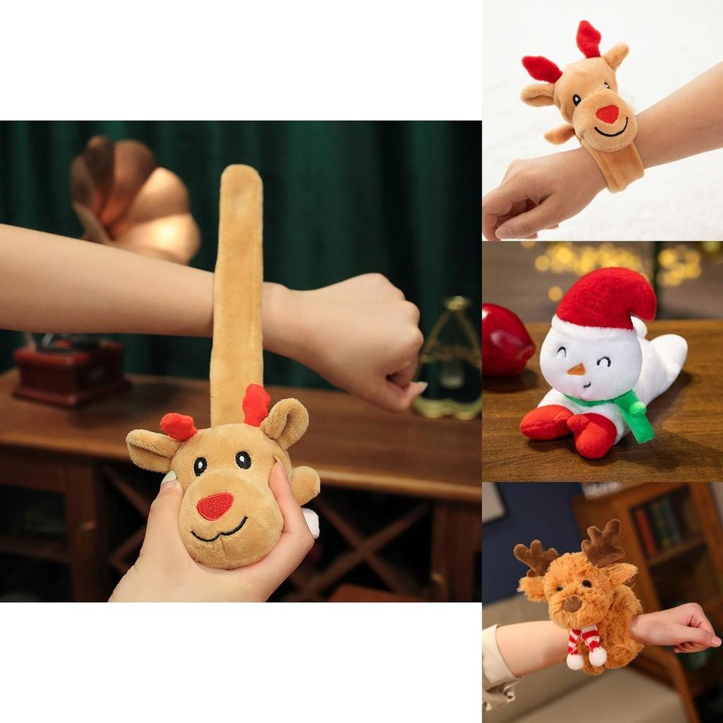 Festive Soft Plush Reindeer Bracelet For Children Ideal Christmas Tree Ornament