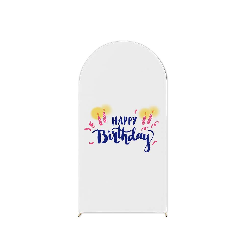 Birthday Party U-Shaped Elastic Arch Cover for Decorative Photography Scenes