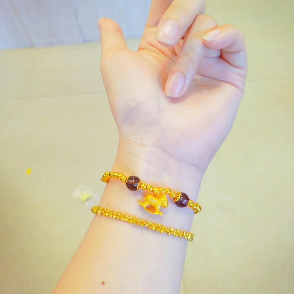 Amethyst Fortune Zodiac Horse Wrap Bracelet for Women