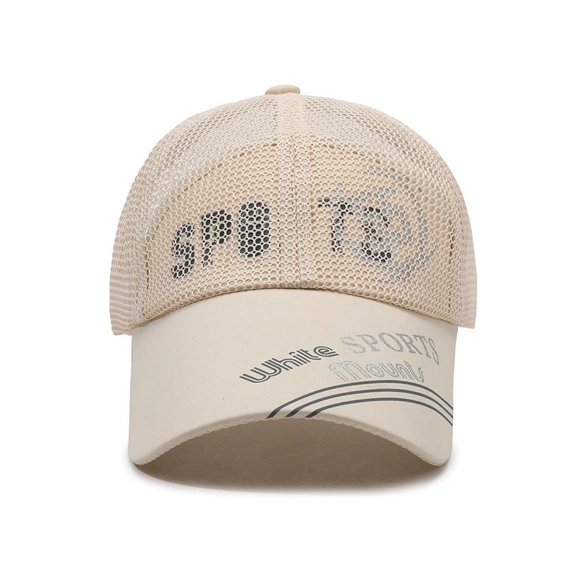 Baseball Cap Women's Men's Hat Mesh Cap Breathable Outdoor Korean Style Trendy Sun Protection Casual Baseball Cap