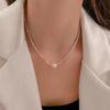 NK-37 Polygon Fragmented Silver Necklace: Women's Light Luxury Clavicle Choker - New High-End Style