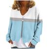Womens Zip Up Sweaters Sweatshirts Long Sleeve Oversized Jackets Soft Casual Loose Tunic Tops