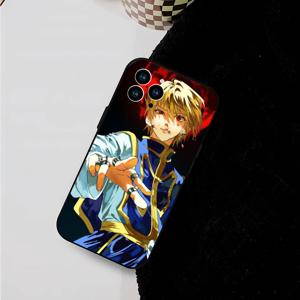 HUNTER X HUNTER Anime Kurapika Phone Case For IPhone 17 Air 16 15 14 13 Pro Max 11 12 Black Silicone Cover