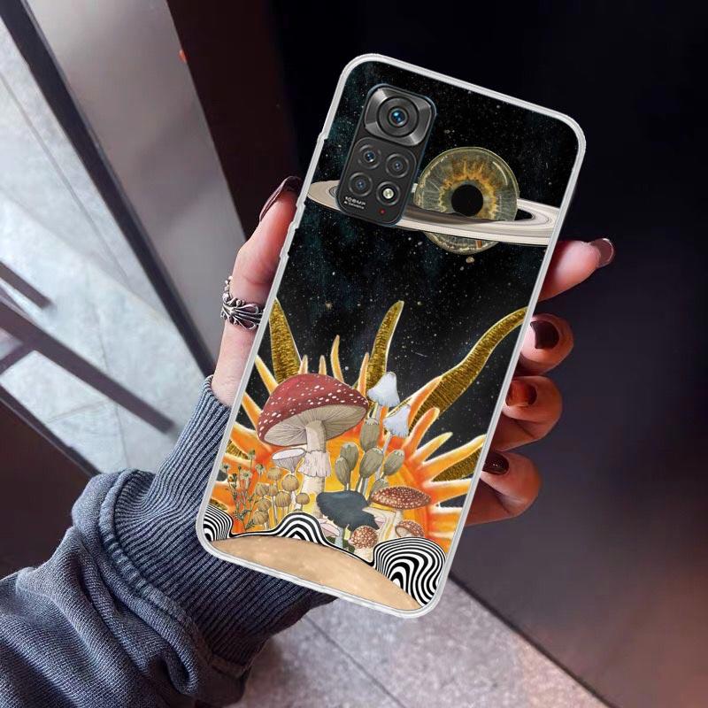 

Странный гриб Психоделический чехол для телефона для Xiaomi Redmi Note 15 14 14S 13 12S 12 Pro Plus 11S 11 10S 10 4G Чехол 11E 11T 5G Печать Redmi Note 13 5G