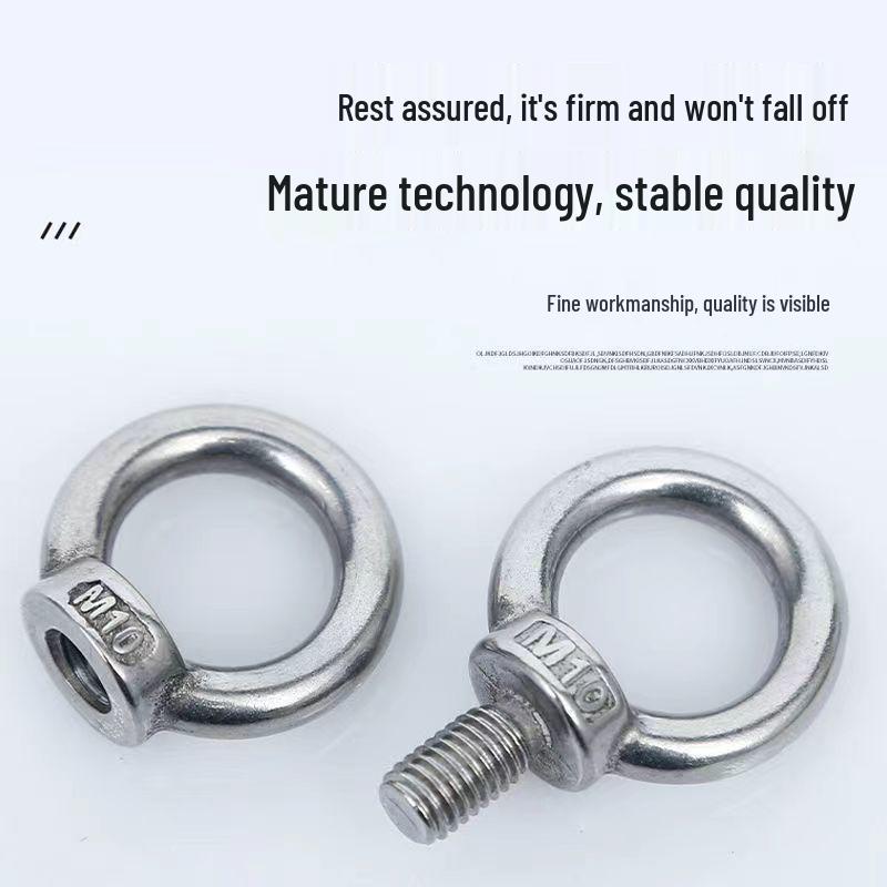Stainless Steel Marine Lifting Eye Nut Screw - Ring-Shaped Eyebolt/Eyenut
