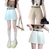 Women's High-Waisted A-Line Casual Suit Shorts - Slimming, Loose, Versatile, Summer Outerwear